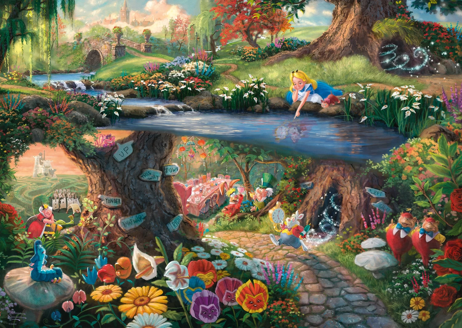Schmidt Thomas Kinkade: Disney Alice In Wonderland 1000 Piece Jigsaw Puzzle