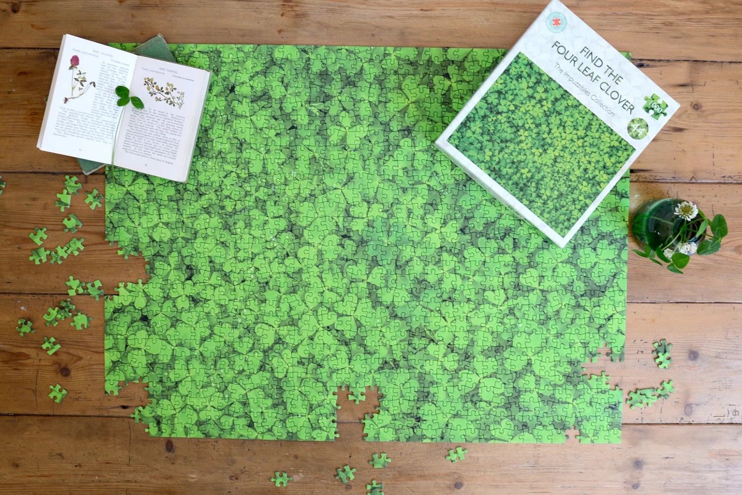 Find The Four Leaf Clover Impuzzible No.44 - 1000 Piece Jigsaw Puzzle - Image 13
