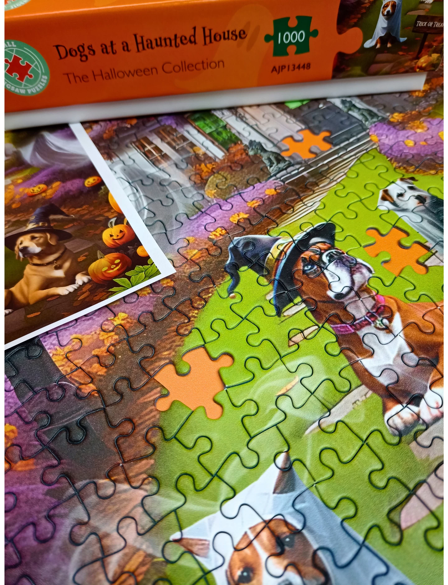 Dogs At A Haunted House 1000 Or 500 Piece Jigsaw Puzzle - Image 6