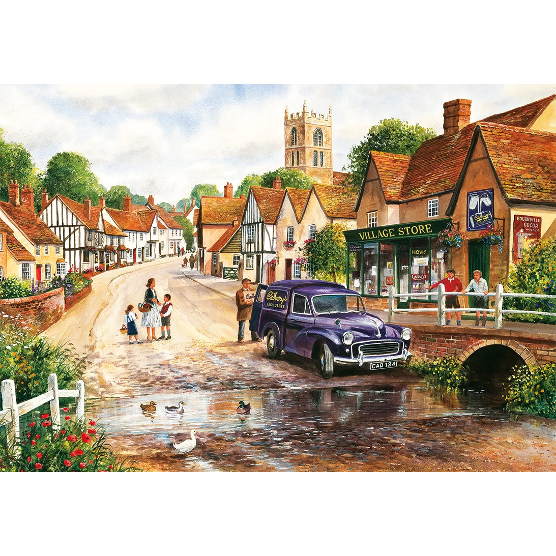 Gibsons Terry's Waterways 4 X 500 Piece Jigsaw Puzzle - Image 4