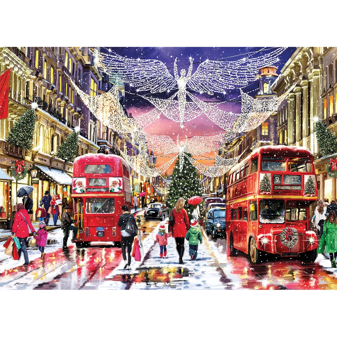 Gibsons Regent Street At Christmas 1000 Piece Jigsaw Puzzle