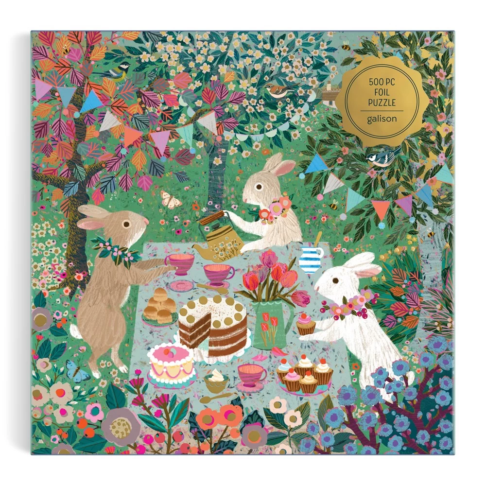 Spring Tea Party 500 Piece Foil Puzzle - Image 5