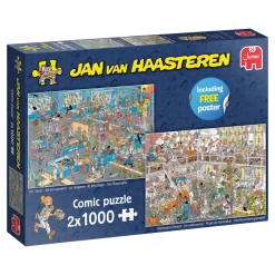 Jumbo Jan Van Haasteren 'How Not To DIY' 2 X 1000 Piece Jigsaw Puzzles
