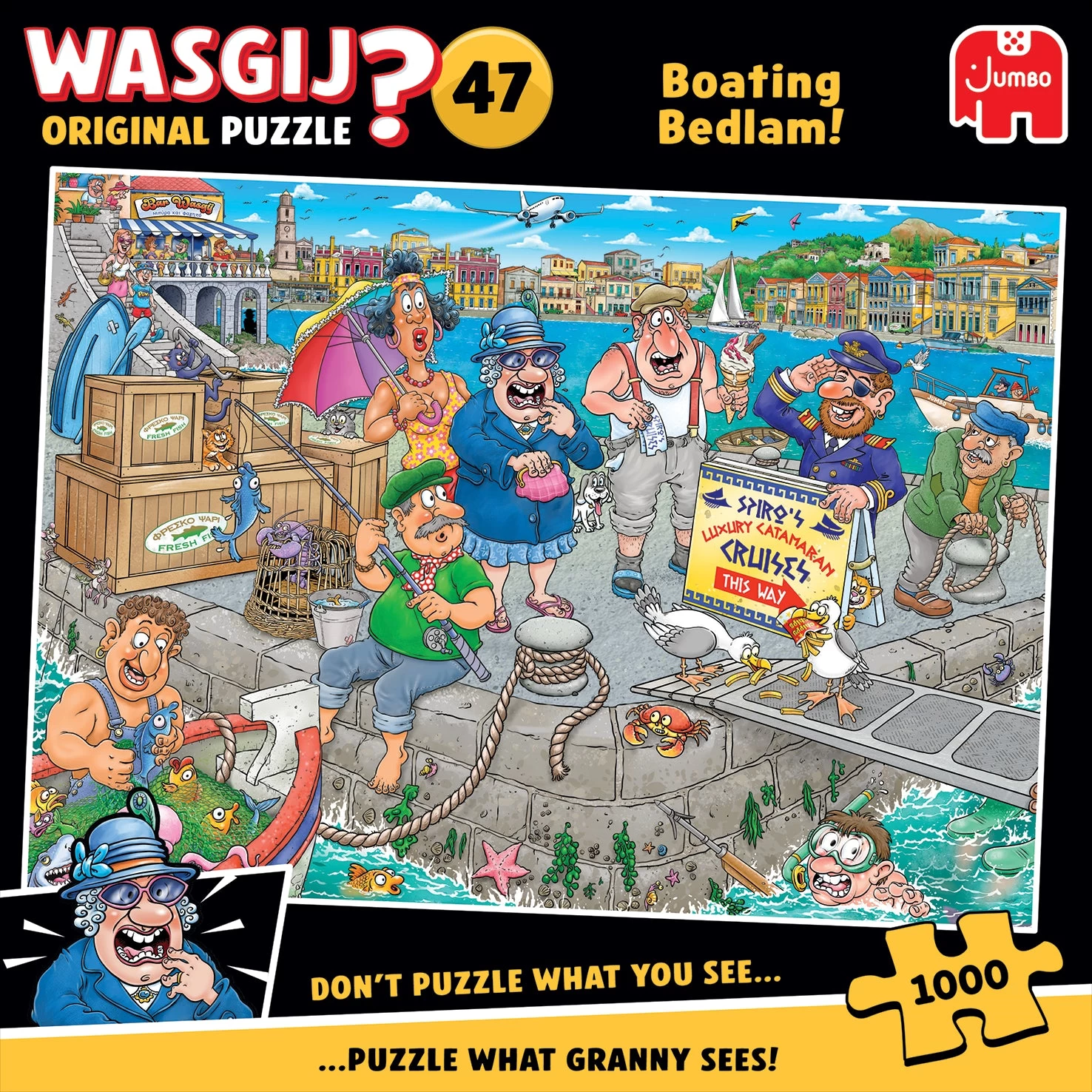 Jumbo PRE-ORDER Wasgij Original 47 Boating Bedlam 1000 Piece Jigsaw Puzzle - Image 3