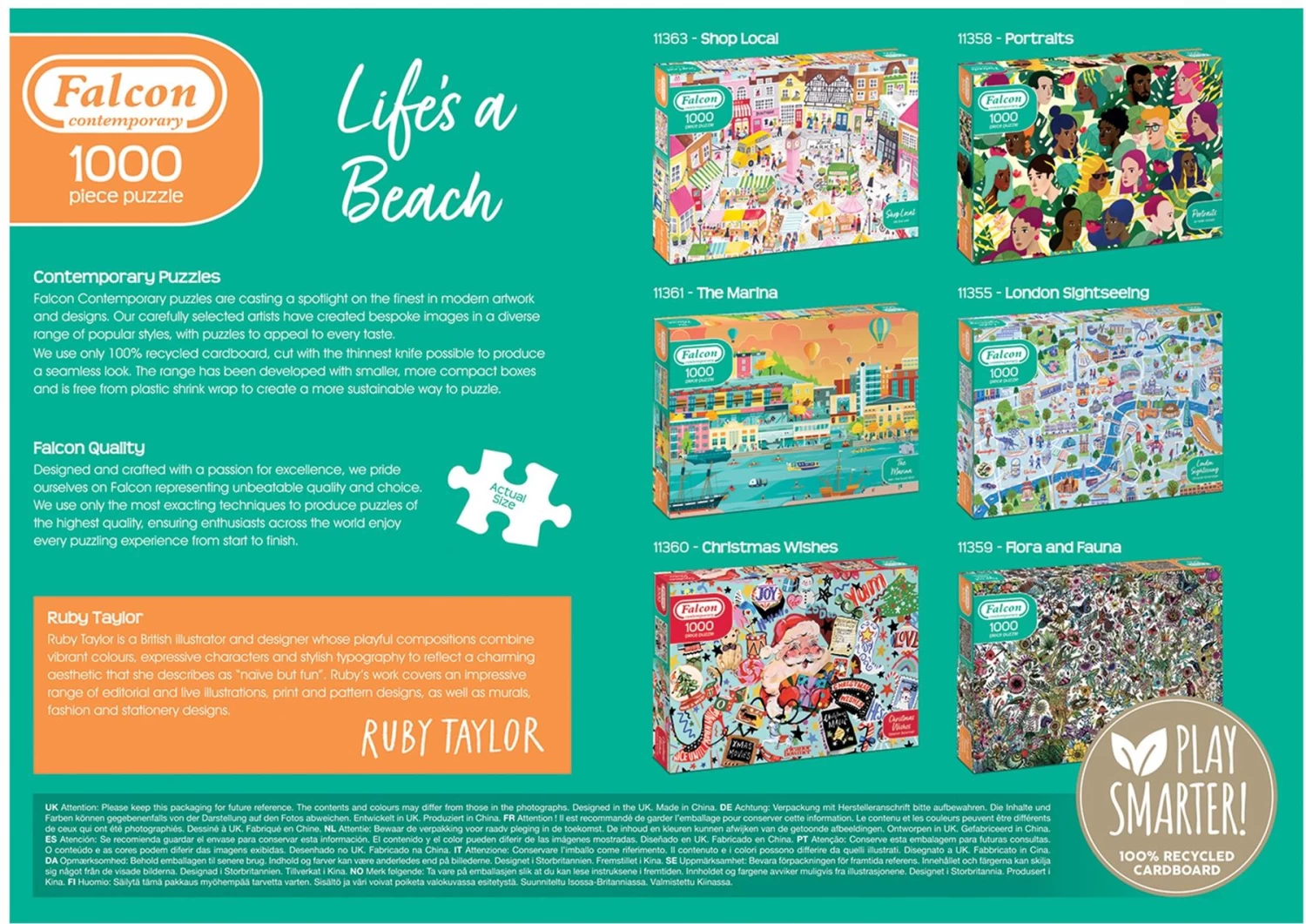 Life's A Beach 1000 Piece Jigsaw Puzzle - Image 5