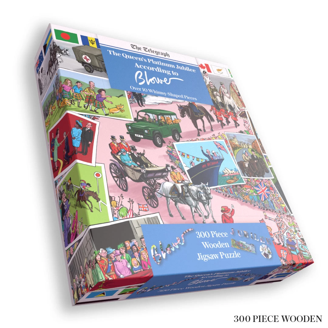 The Queen's Platinum Jubilee 2022 According To Blower 1000 Or 300 Piece Jigsaw Puzzle - Image 9