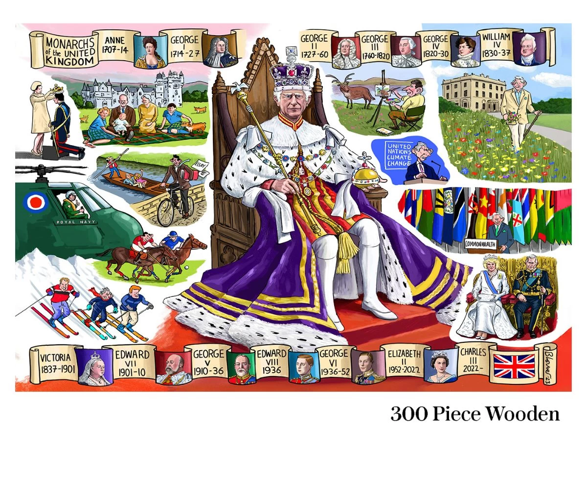 King Charles III Coronation According To Blower 1000 Or 300 Piece Jigsaw Puzzle - Image 11