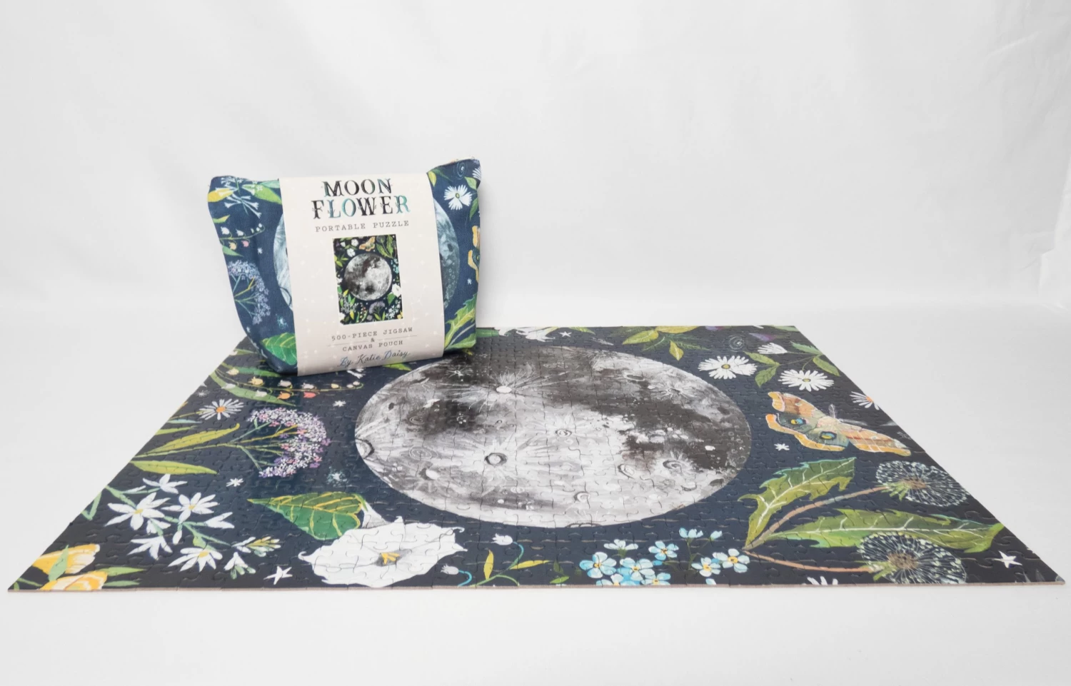Moonflower 500 Piece Portable Jigsaw Puzzle - Image 3