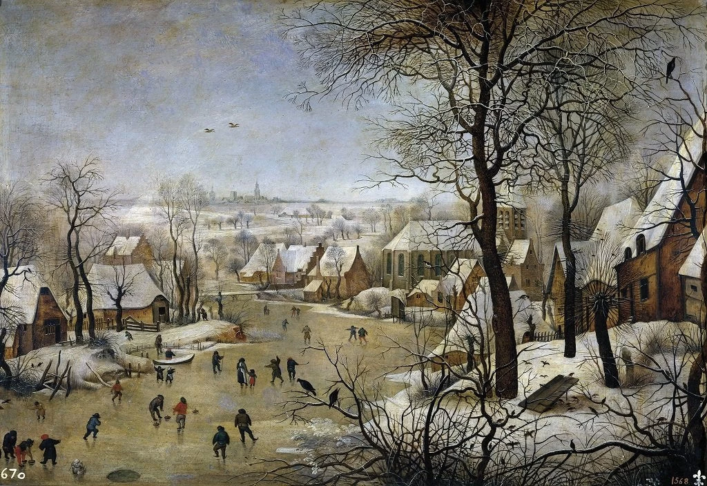 Winter Landscape With A Bird Trap - Pieter Brueghel The Younger 1000 Piece Jigsaw Puzzle