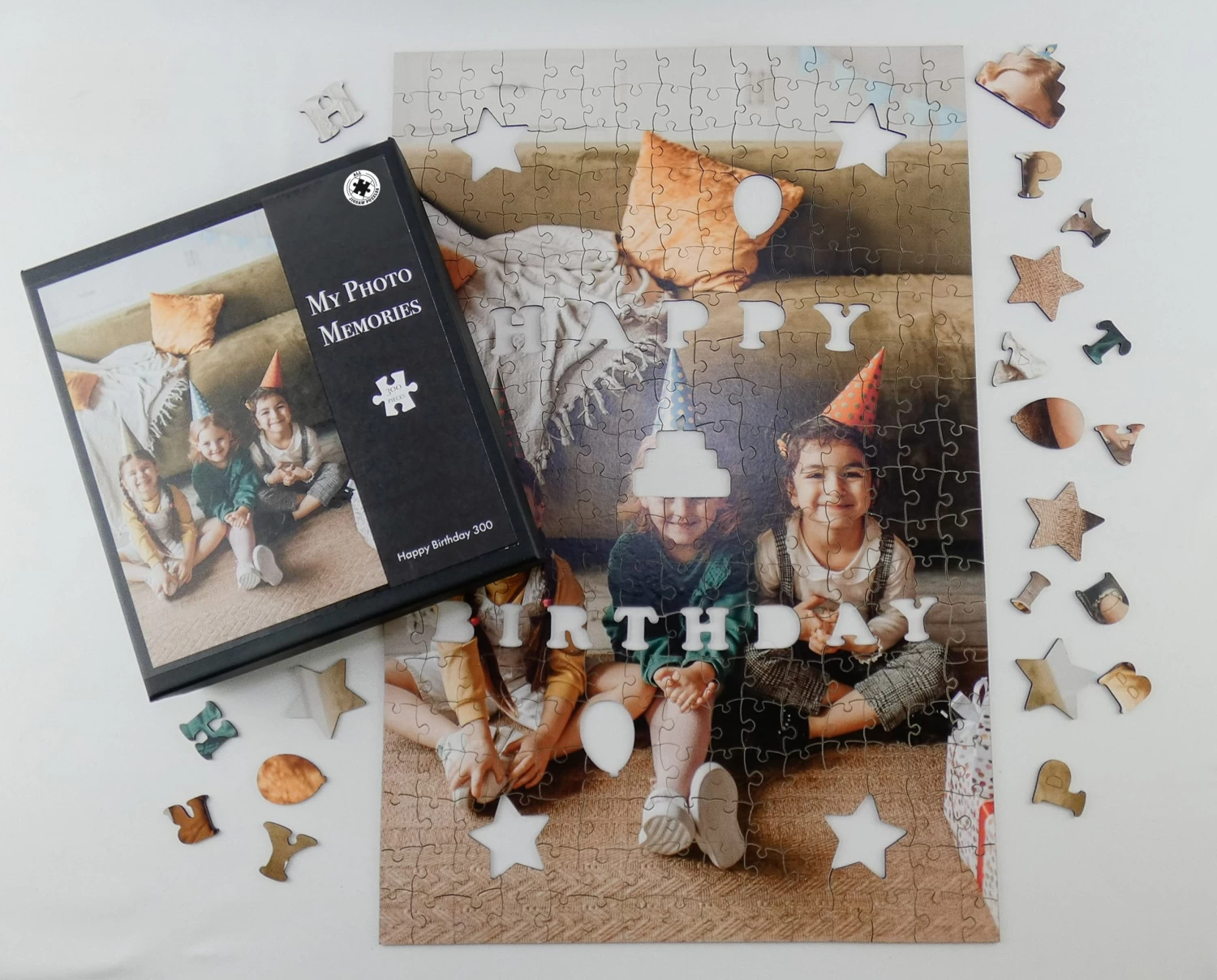 My Photo Memories - Happy Birthday - 300 Piece Wooden Puzzle - Image 7