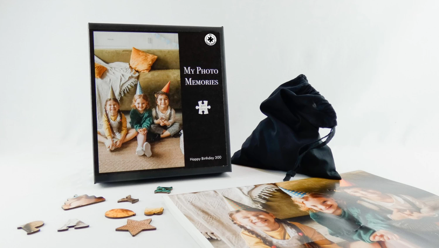 My Photo Memories - Happy Birthday - 300 Piece Wooden Puzzle - Image 9