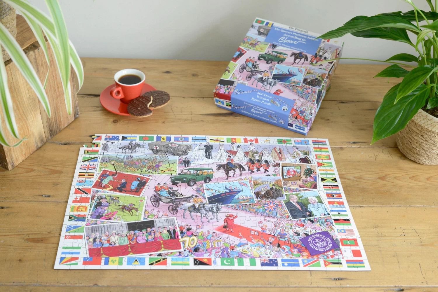 The Queen's Platinum Jubilee 2022 According To Blower 1000 Or 300 Piece Jigsaw Puzzle - Image 10