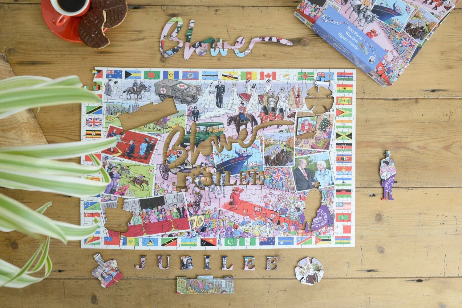 The Queen's Platinum Jubilee 2022 According To Blower 1000 Or 300 Piece Jigsaw Puzzle - Image 12
