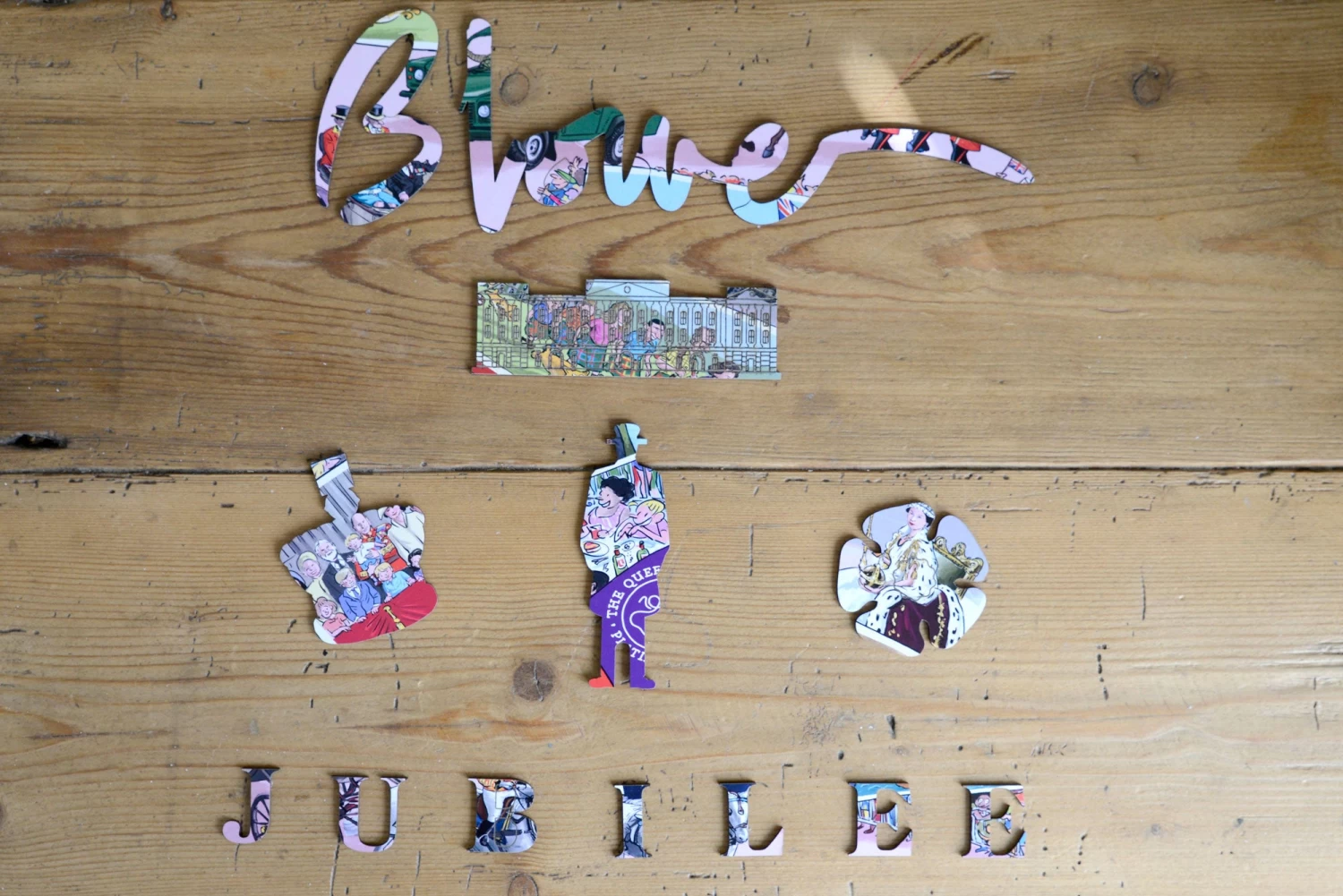 The Queen's Platinum Jubilee 2022 According To Blower 1000 Or 300 Piece Jigsaw Puzzle - Image 13