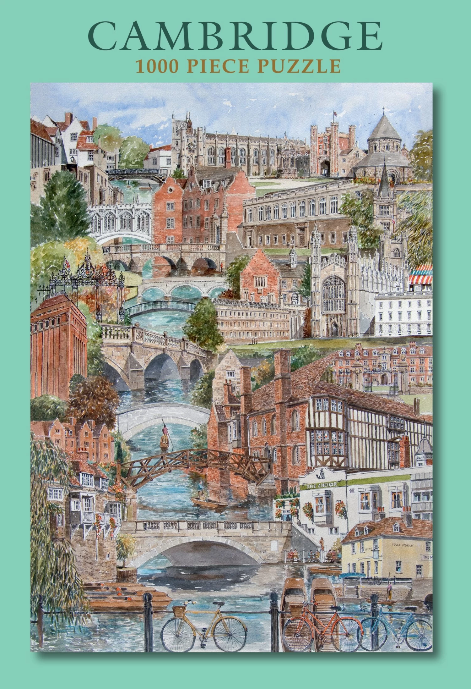 Cambridge By Phil Martin 1000 Piece Jigsaw Puzzle