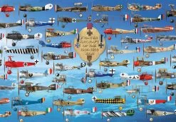 Fighter Aircraft Of WW1 1000 Piece Jigsaw Puzzle