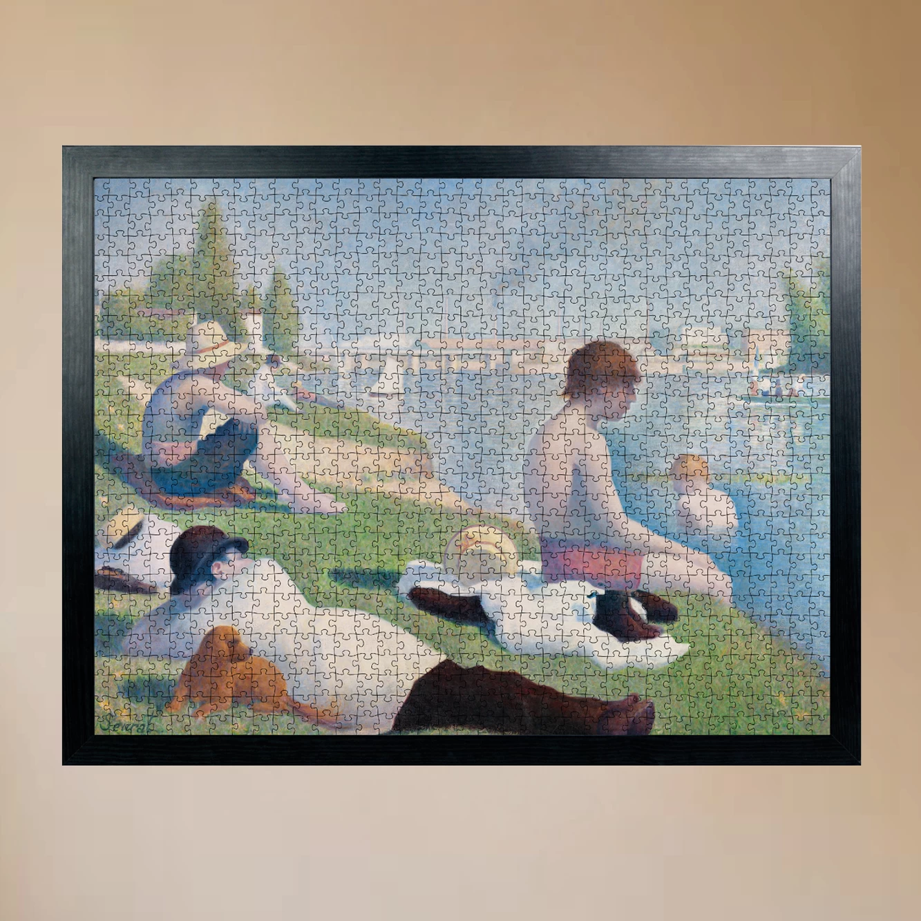 Bathers At Asnieres - National Gallery 1000 Piece Jigsaw Puzzle - Image 4