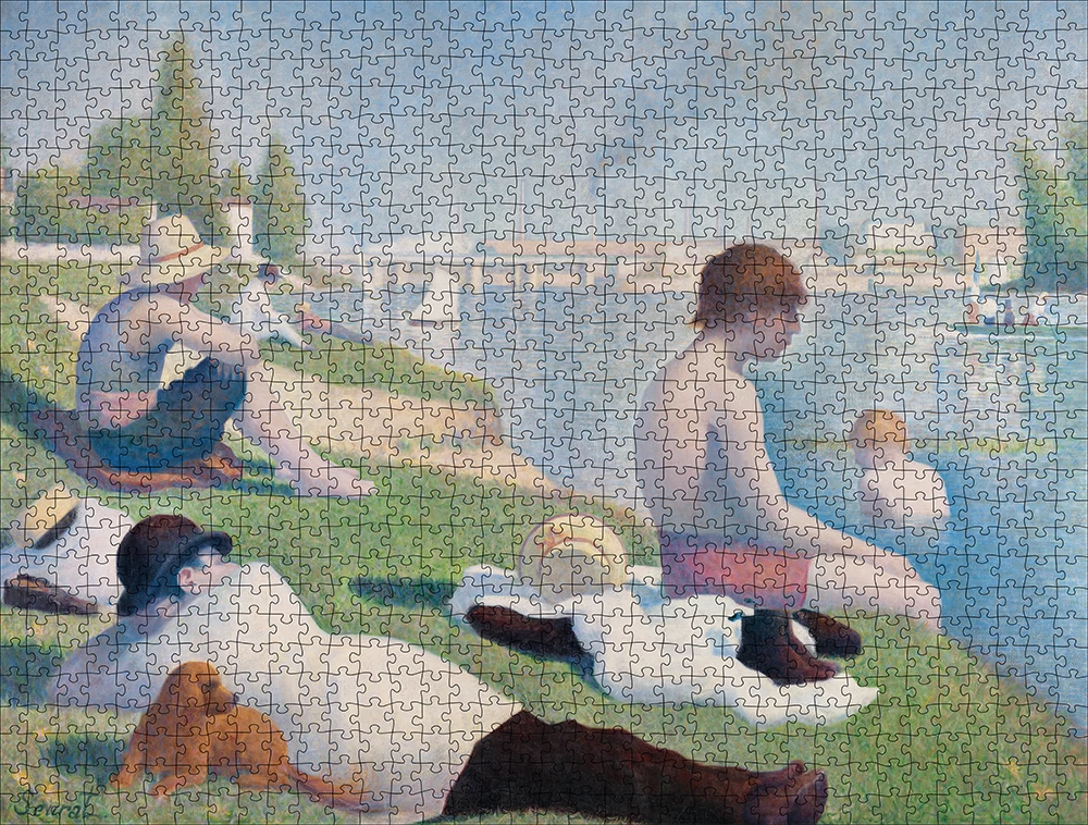 Bathers At Asnieres - National Gallery 1000 Piece Jigsaw Puzzle - Image 3