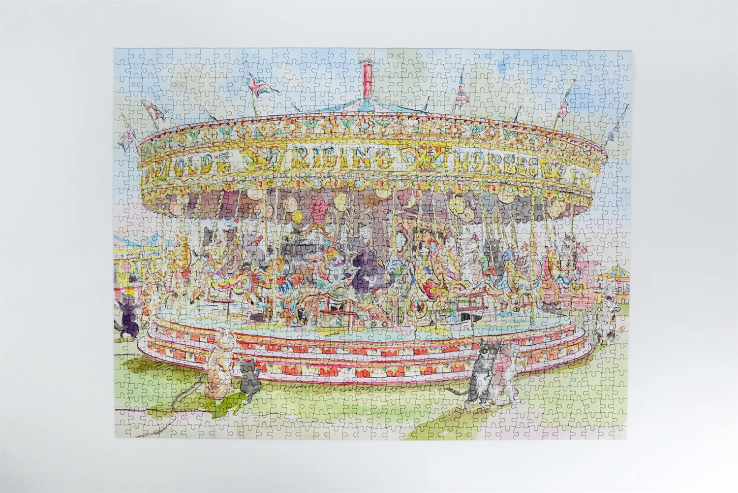 The Cat Carousel 1000 Piece Jigsaw Puzzle - Image 4