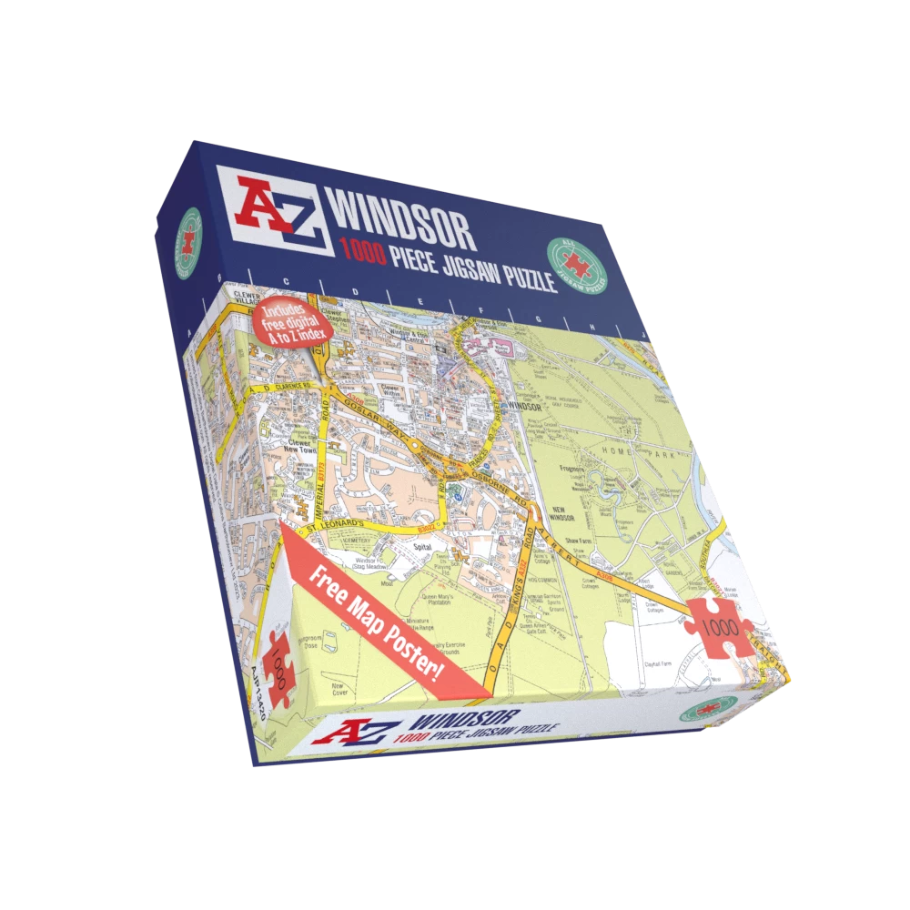A To Z Map Of Windsor 1000 Piece Jigsaw - Image 2
