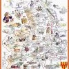 Map Of Northumberland - Tim Bulmer 1000 Piece Jigsaw Puzzle
