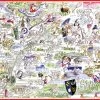 Map Of Surrey - Tim Bulmer - 300 Piece Wooden Jigsaw Puzzle