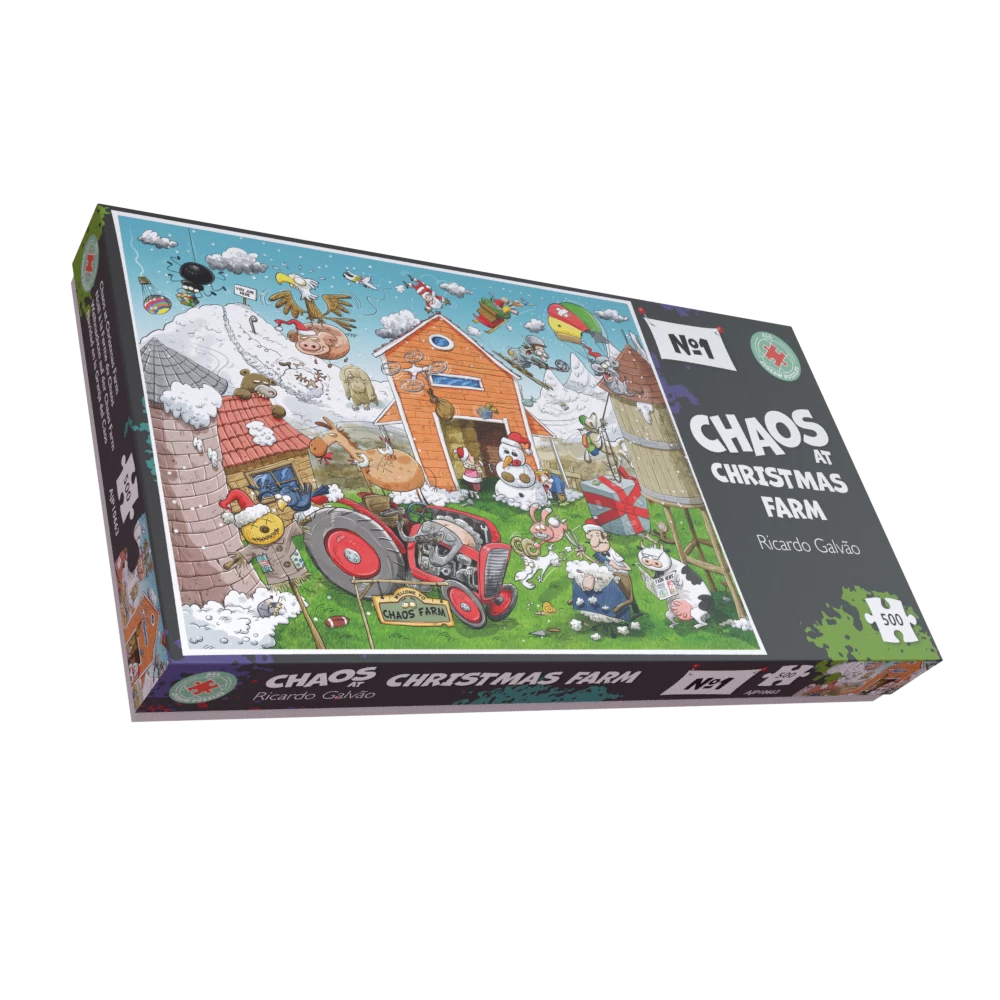Christmas At Chaos Farm - No.1 1000 Or 500 Piece Jigsaw Puzzle - Image 3