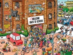 Back To School Chaos- No. 8 1000 Or 500 Piece Jigsaw Puzzles