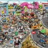 Chaos At The Cycling Tournament - No.12 1000 Piece Jigsaw Puzzle