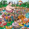 Chaos At The Swimming Pool - No.19 1000 Piece Jigsaw Puzzle