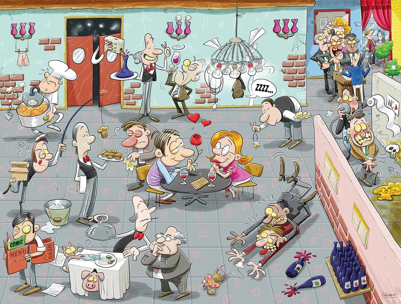 Chaos On Valentine's Day - No.5 1000 Piece Jigsaw Puzzle