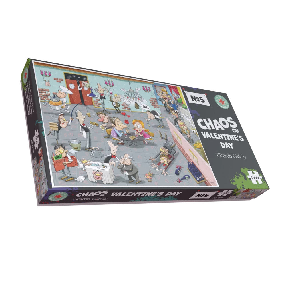 Chaos On Valentine's Day - No.5 1000 Piece Jigsaw Puzzle - Image 2