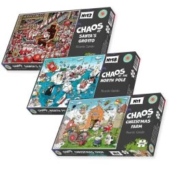 A Chaotic Christmas 3 X 1000 Piece Jigsaw Puzzle Bundle