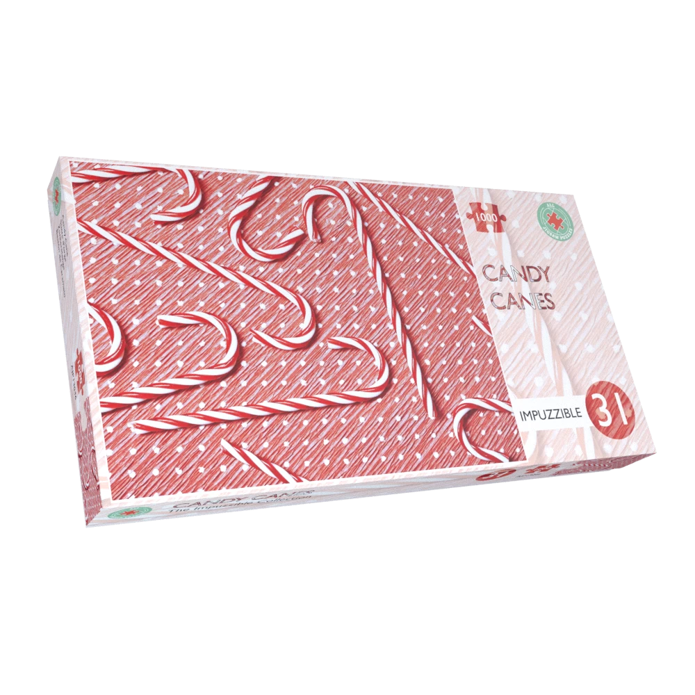 Candy Cane - Impuzzible No. 31 - 1000 Piece Jigsaw Puzzle - Image 2