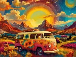 Take A Hippy "Trip" 1000 Piece Jigsaw Puzzle