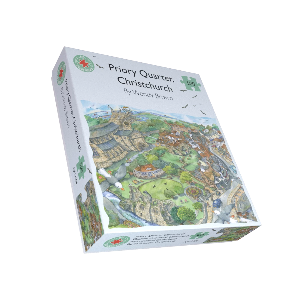 Priory Quarter, Christchurch 500 Piece Jigsaw Puzzle - Image 2