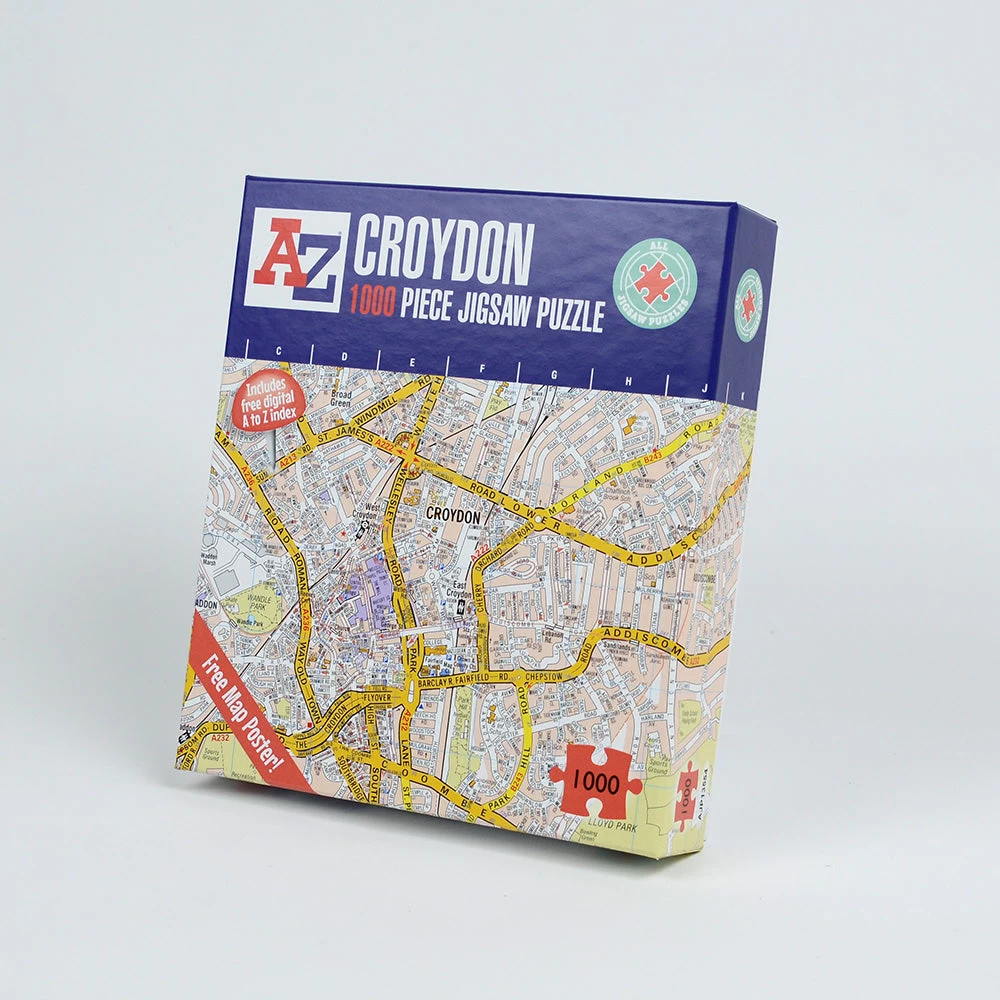 A To Z Map Of Croydon 1000 Piece Jigsaw - Image 9