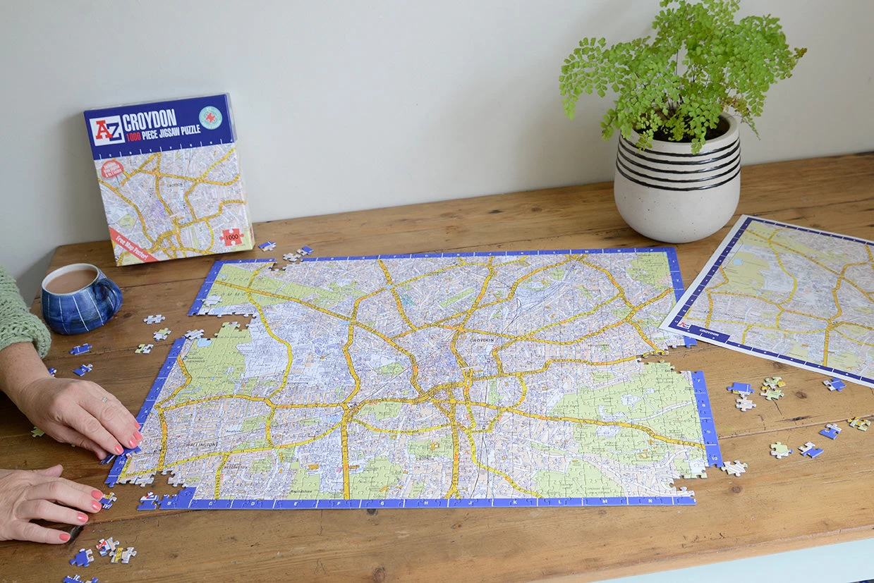 A To Z Map Of Croydon 1000 Piece Jigsaw - Image 8