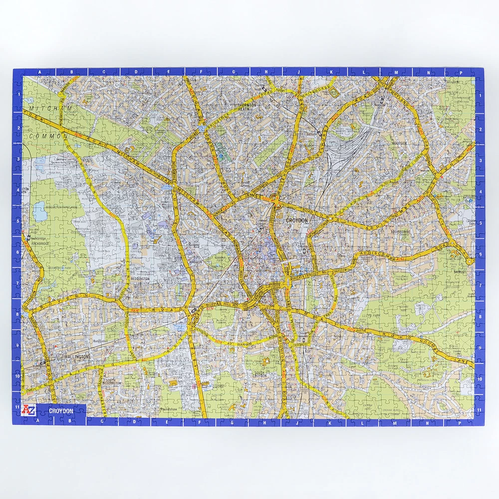 A To Z Map Of Croydon 1000 Piece Jigsaw - Image 3
