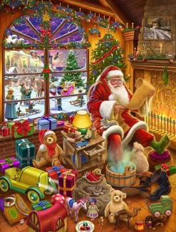 Santa's Christmas List - Jigsaw Puzzle By Rudolf Farkas