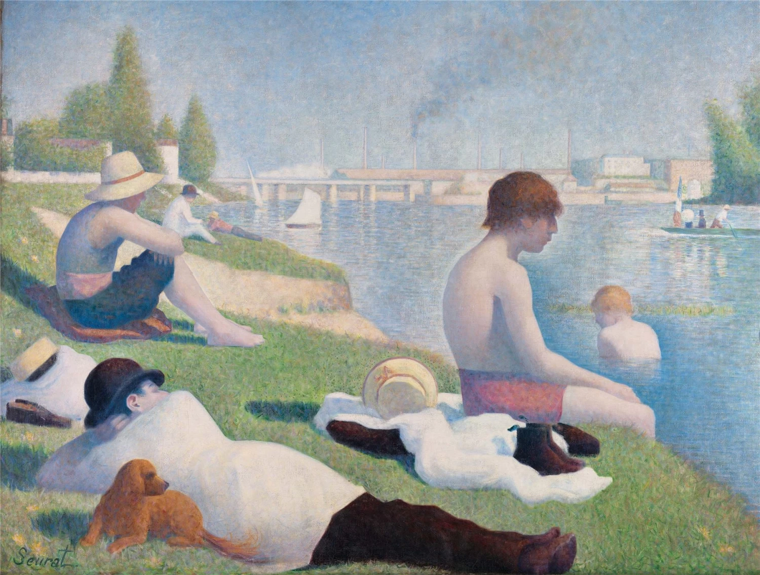 Bathers At Asnieres - National Gallery 1000 Piece Jigsaw Puzzle
