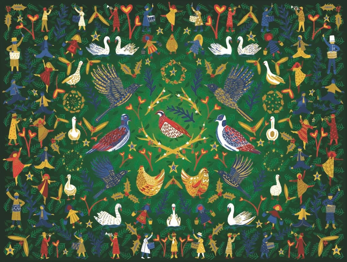 12 Days Of Christmas 1000 Piece Jigsaw Puzzle