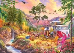 Eurographics VW Camper's Paradise By Bigelow Illustrations 1000 Piece Jigsaw Puzzle
