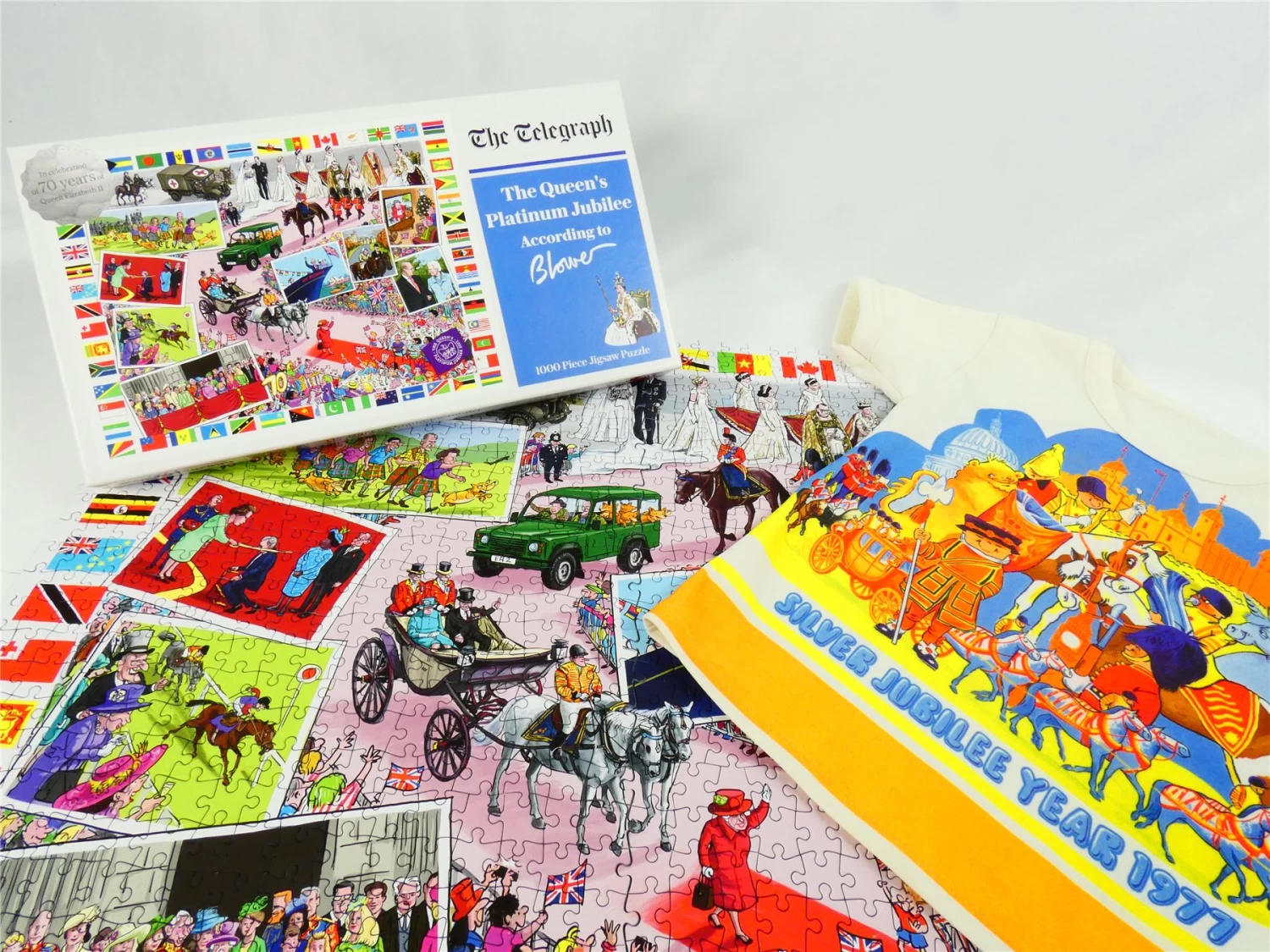 The Queen's Platinum Jubilee 2022 According To Blower 1000 Or 300 Piece Jigsaw Puzzle - Image 6