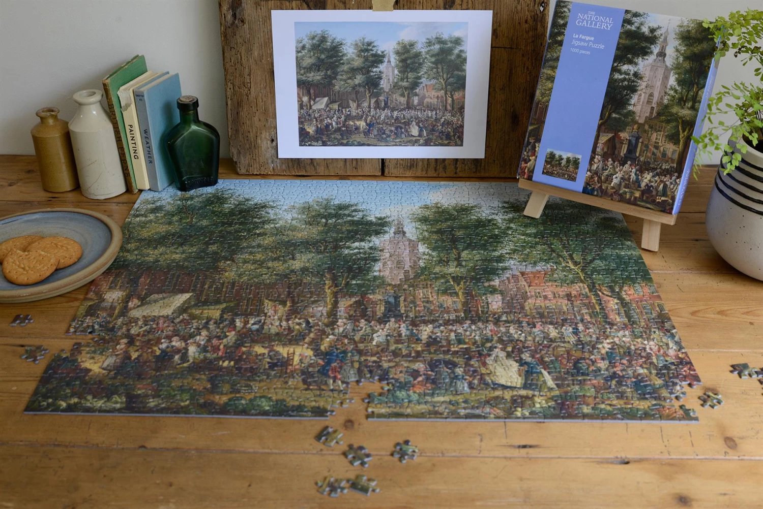 The Grote Markt At The Hague - National Gallery 1000 Piece Jigsaw Puzzle - Image 5