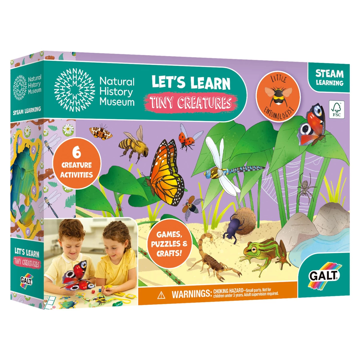 Jumbo Natural History Museum Let's Learn Tiny Creatures Activity Pack - Image 2