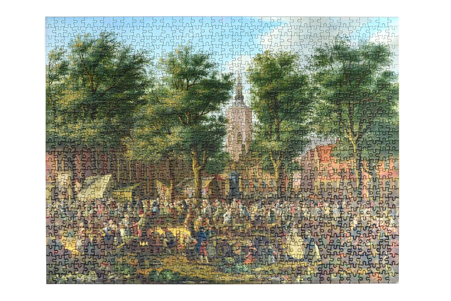The Grote Markt At The Hague - National Gallery 1000 Piece Jigsaw Puzzle - Image 9