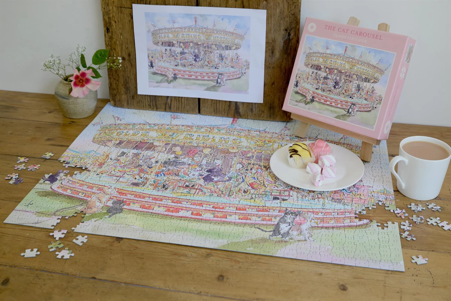 The Cat Carousel 1000 Piece Jigsaw Puzzle - Image 7