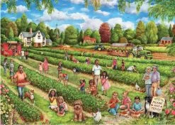 Falcon De Luxe Strawberry Picking 1000 Piece JIgsaw Puzzle