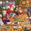 Christmas Dinner At Santa's Workshop -300 Piece Wooden Jigsaw Puzzle